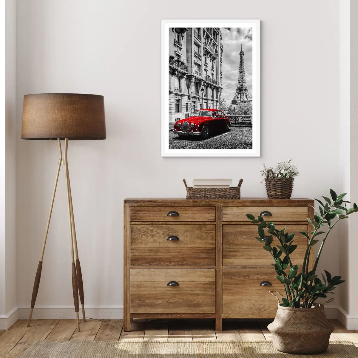 Affiche dans un cadre blanc - Poster - Prédateur dans la ville - 50x70 cm