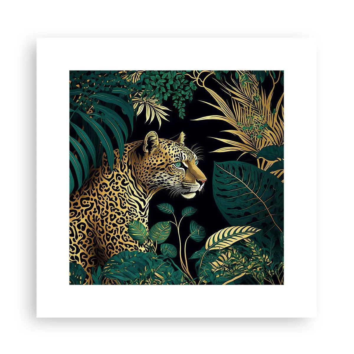 Affiche - Poster - Un hôte dans la jungle - 30x30 cm