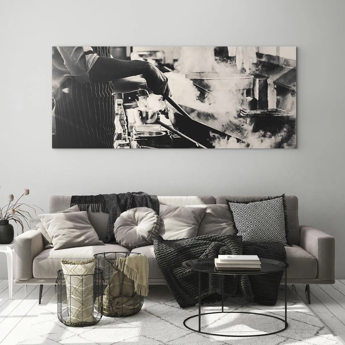 Impression sur verre - Image sur verre - Alchimie des saveurs - 100x40 cm