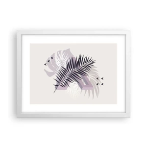 Affiche dans un cadre blanc - Poster - L'ombre de l'obscurité - 40x30 cm