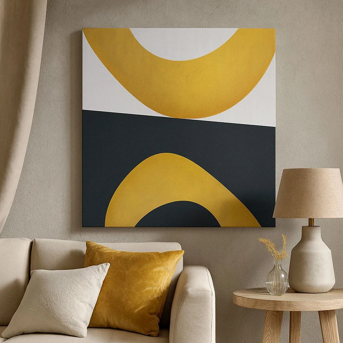 Impression sur toile - Image sur toile - Avant tout : l’or - 30x30 cm