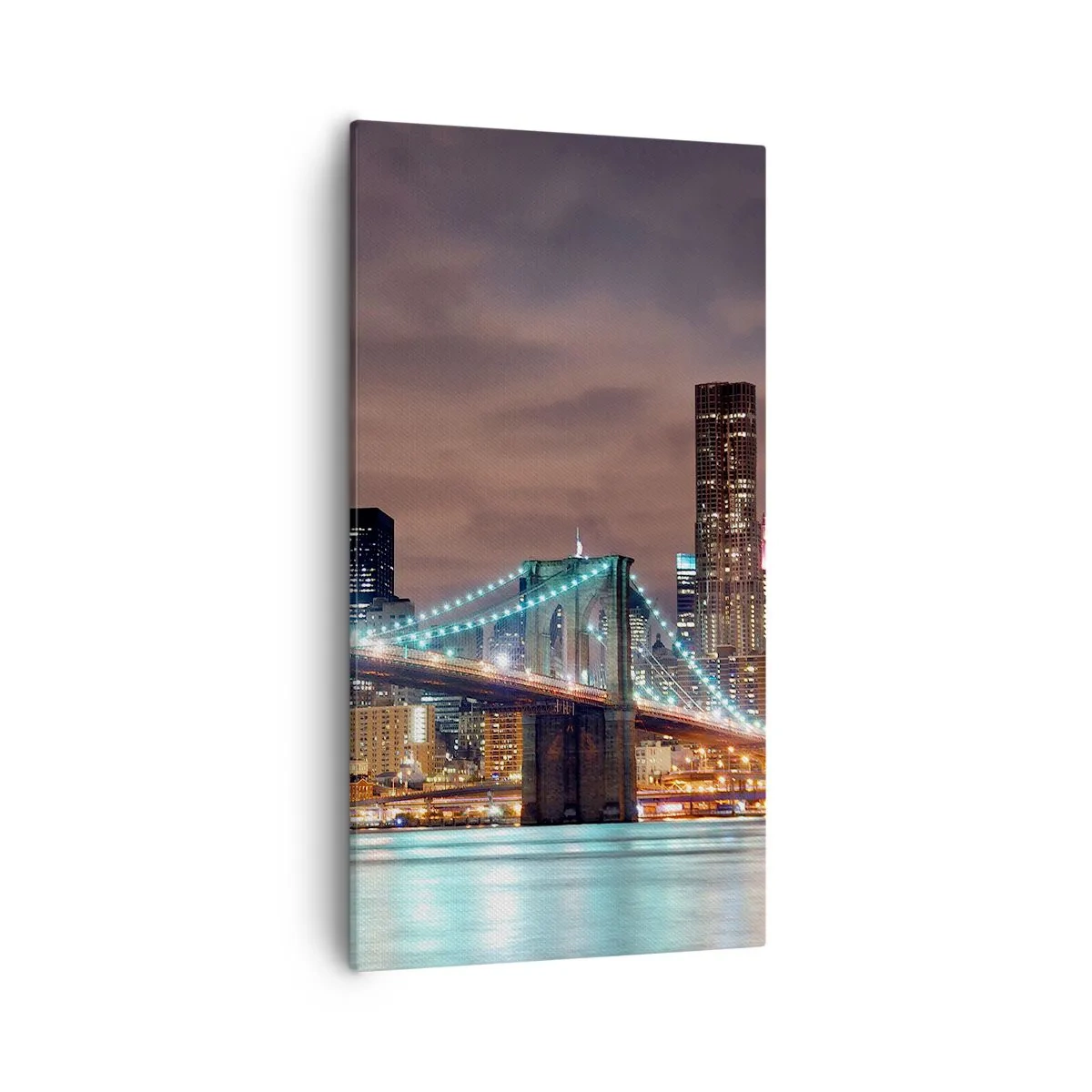 Impression sur toile - Image sur toile - Lumières des grandes villes - 55x100 cm