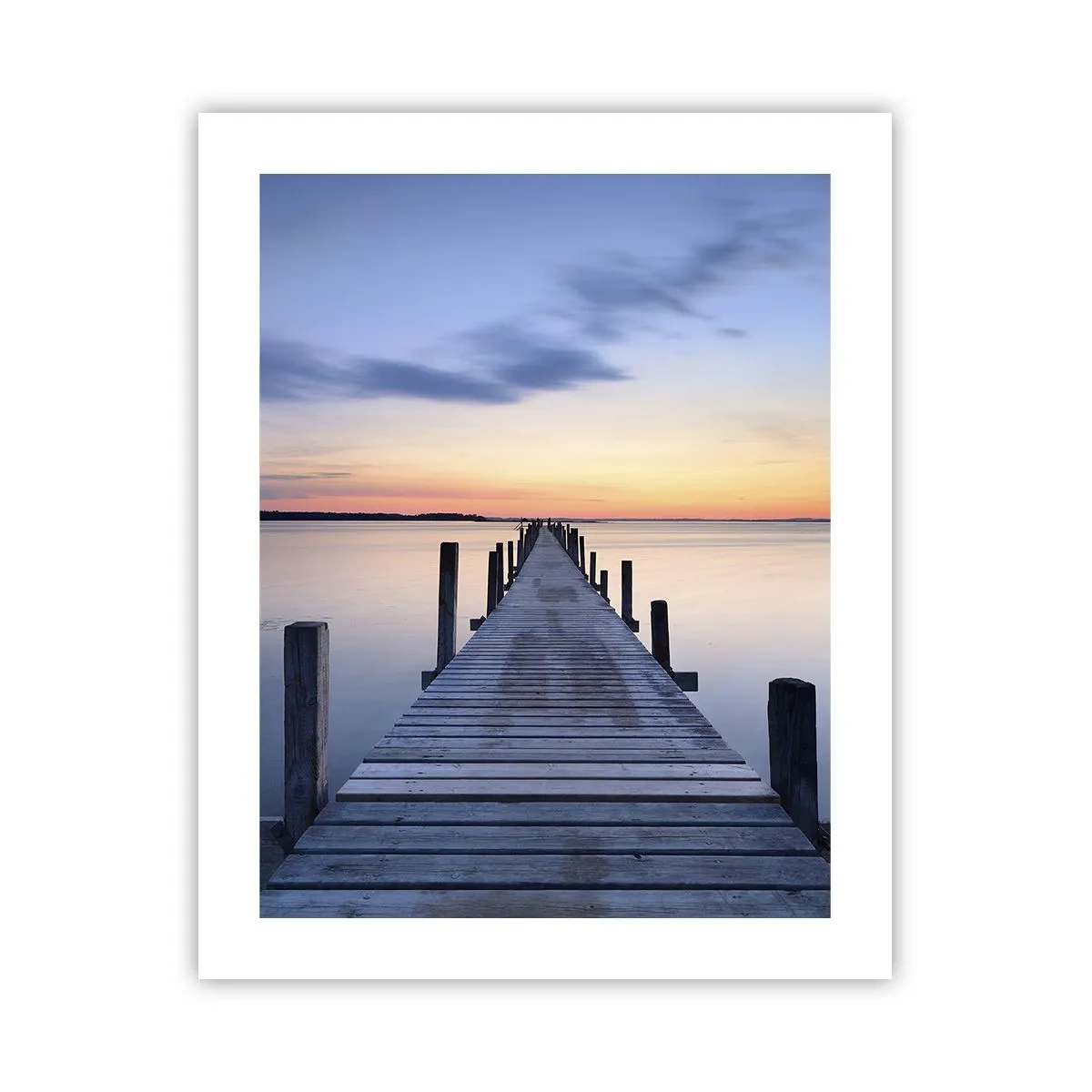 Affiche - Poster - Le calme d'un crépuscule serein - 40x50 cm