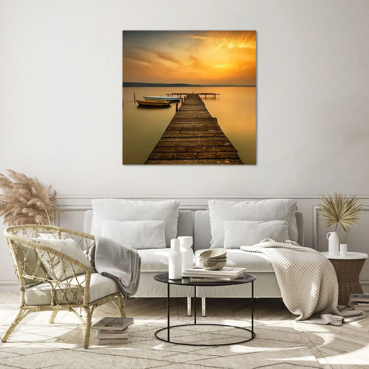 Impression sur verre - Image sur verre - Je t'ouvrirai le ciel d'or - 40x40 cm