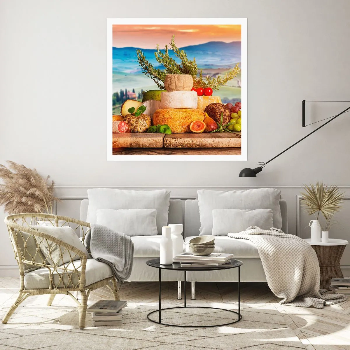 Affiche - Poster - La joie de vivre à l'italienne - 40x40 cm