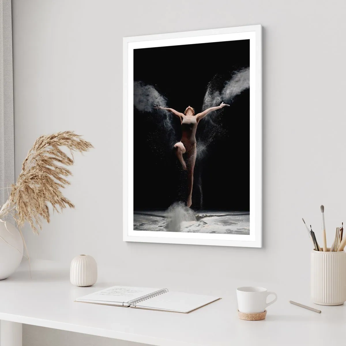 Affiche dans un cadre blanc - Poster - Les elfes existent - 50x70 cm