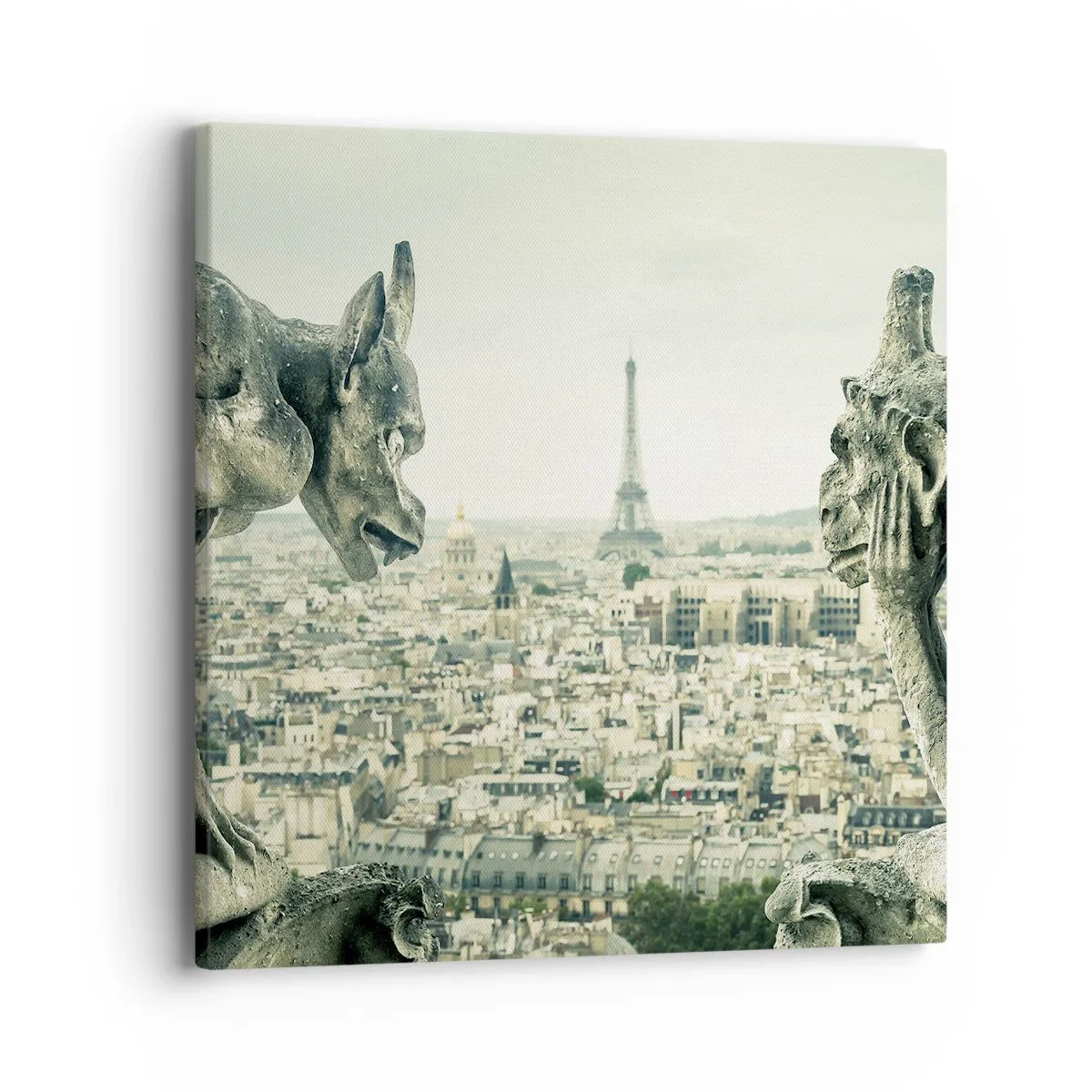 Impression sur toile - Image sur toile - Bavardage parisien - 40x40 cm