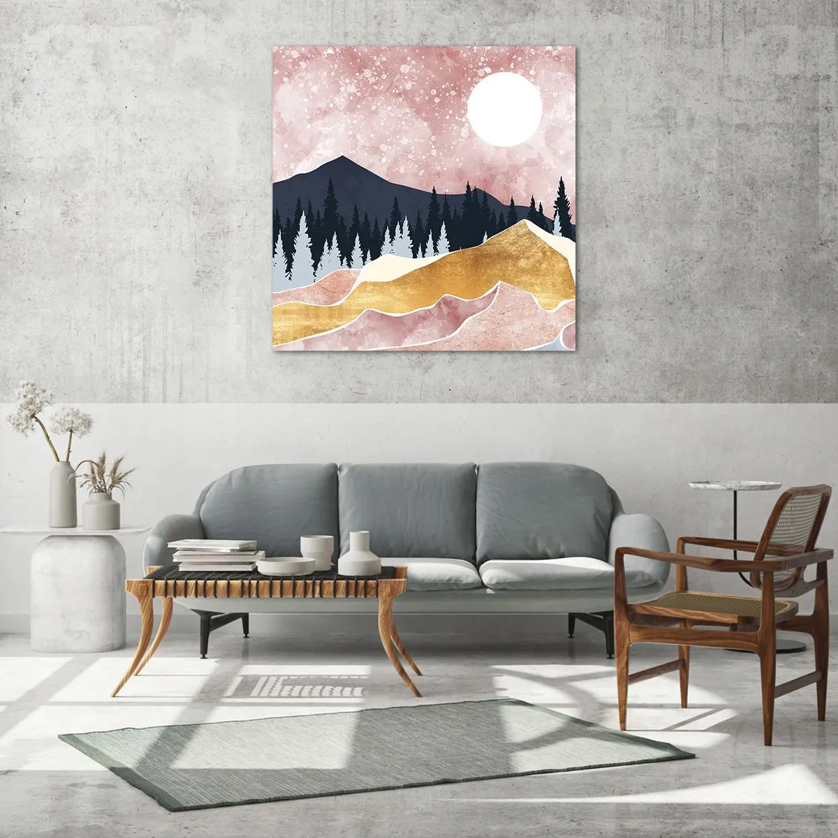 Impression sur verre - Image sur verre - Gardien de la nuit - 70x70 cm