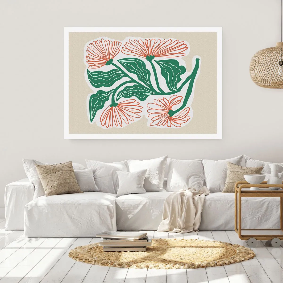 Affiche - Poster - Folk et moderne - 50x40 cm