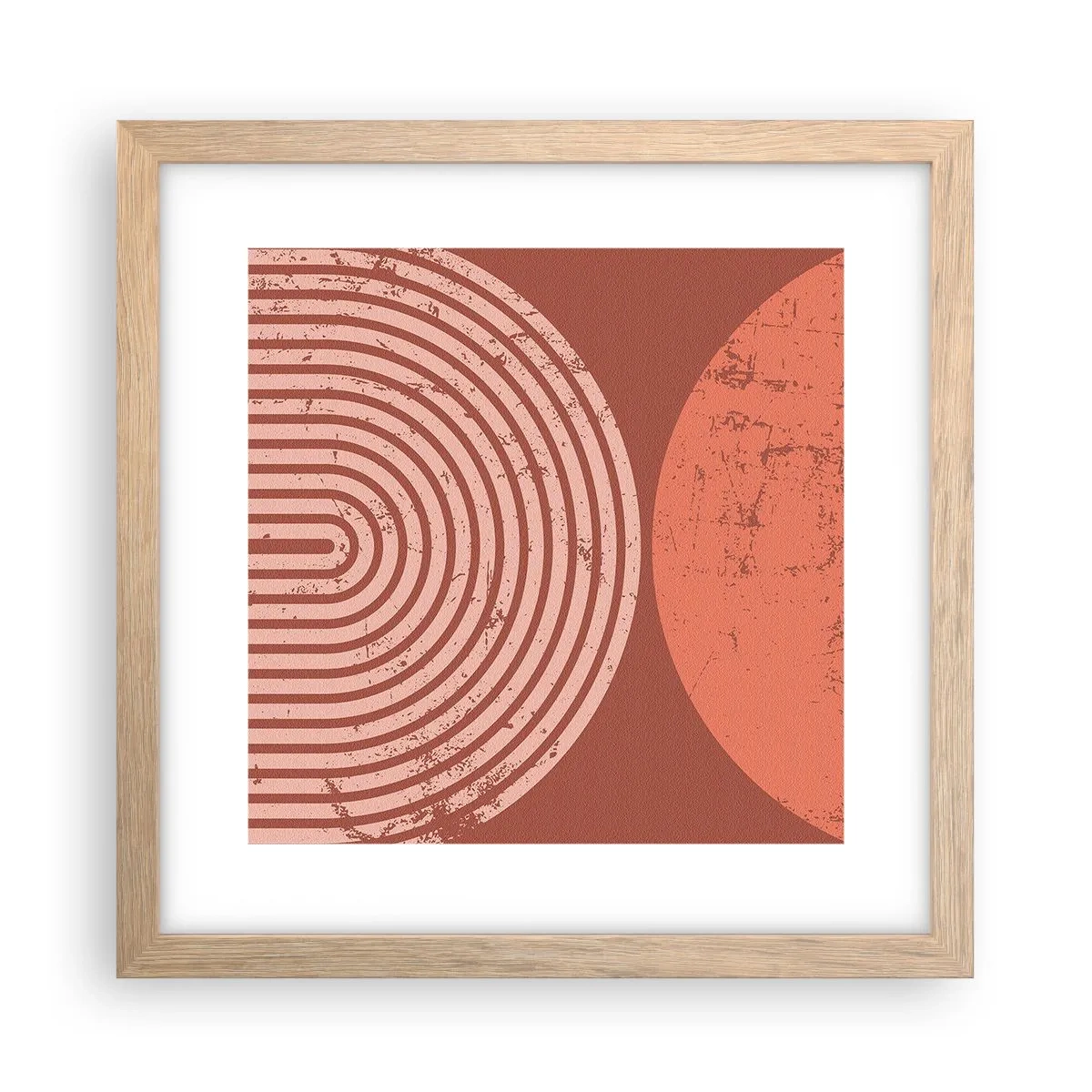 Affiche dans un chêne clair - Poster - Une relation proche - 30x30 cm