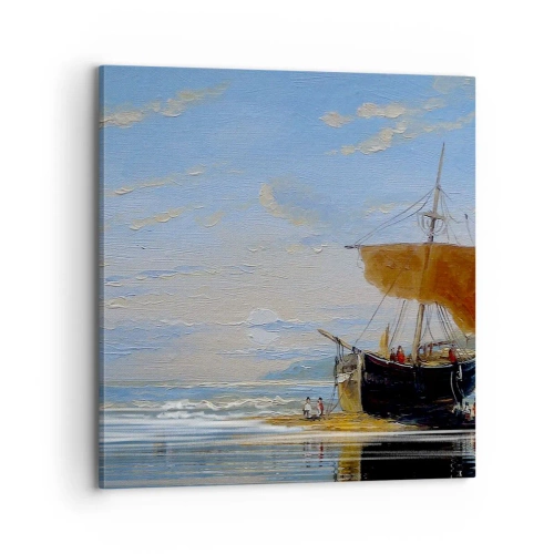 Impression sur toile - Image sur toile - Eau, terre, air - 70x70 cm