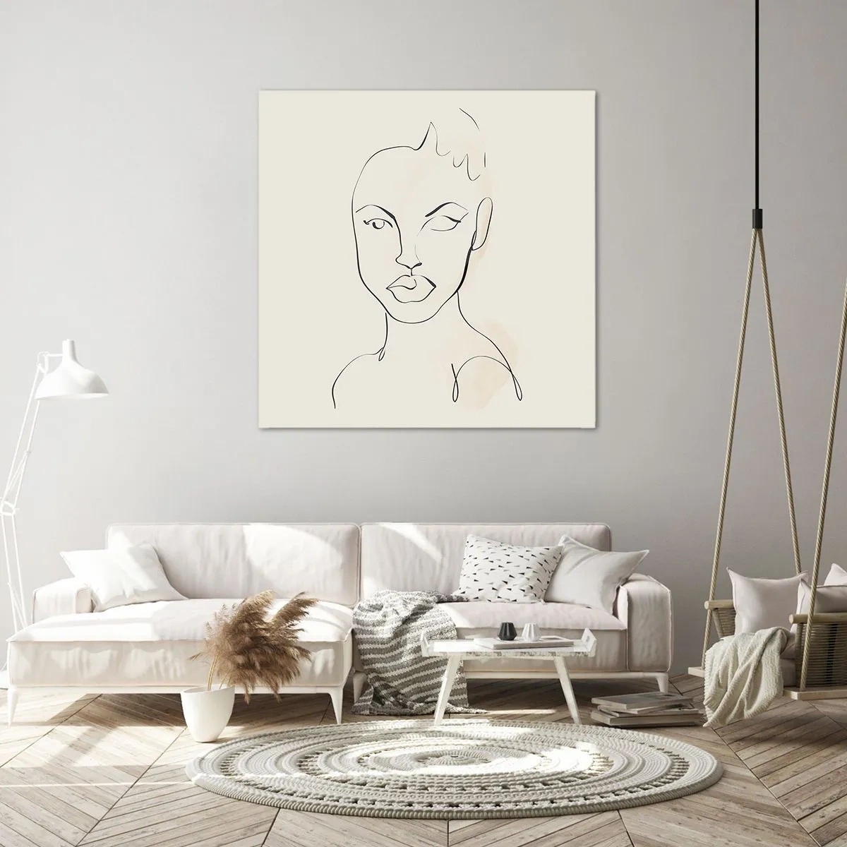 Impression sur toile - Image sur toile - Esquisse de la sensualité - 60x60 cm