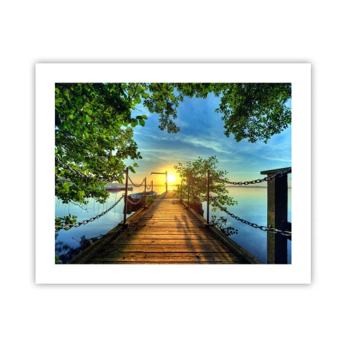 Affiche - Poster - L'ouest au-dessus de l'eau - 50x40 cm