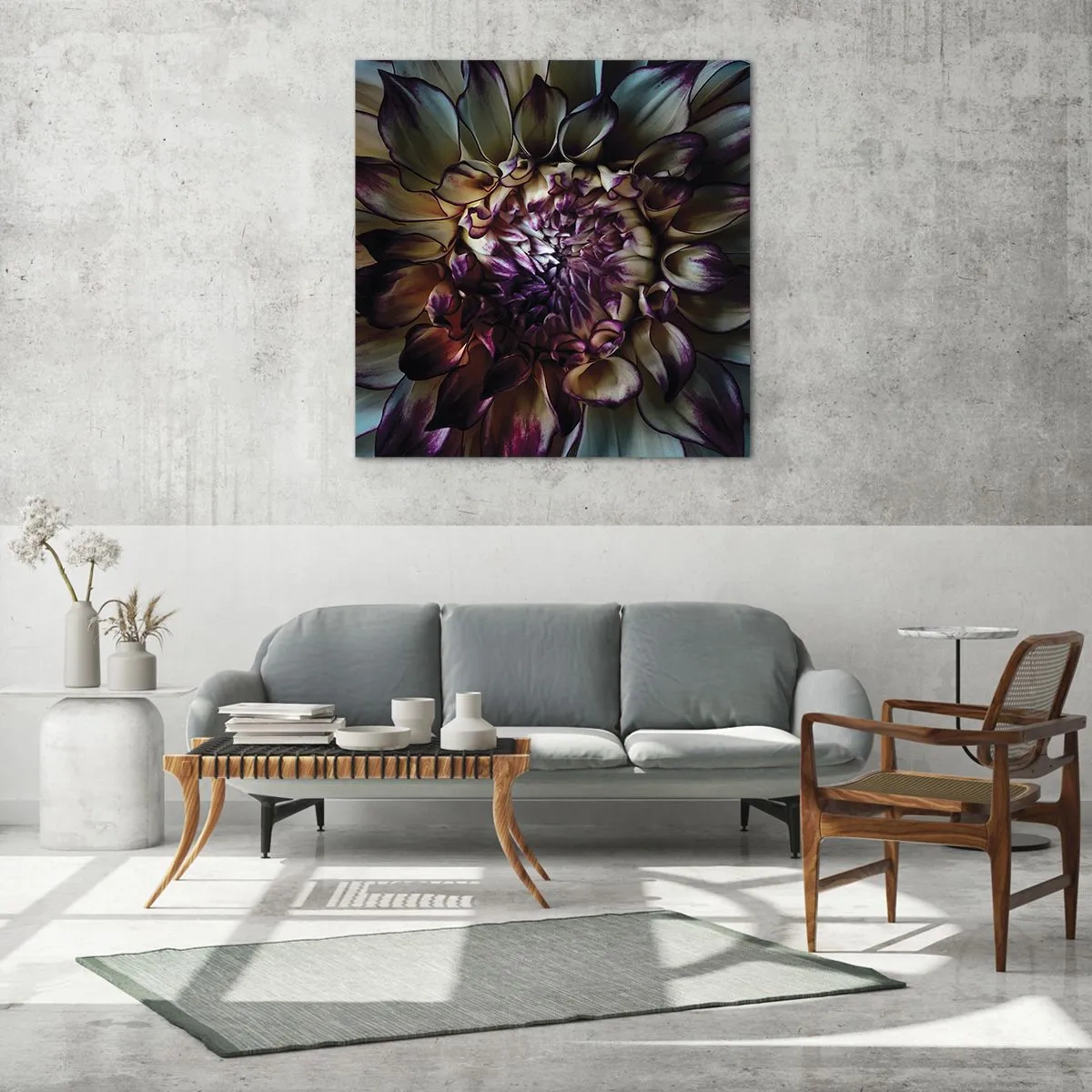 Impression sur verre - Image sur verre - L'apogée de la jeunesse - 70x70 cm