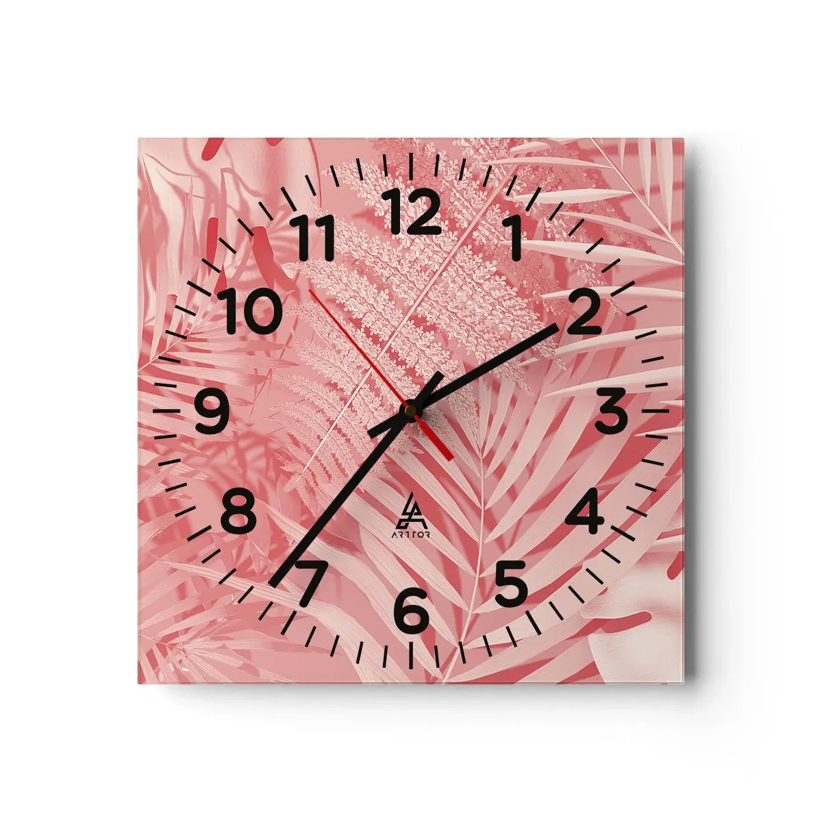Horloge murale - Pendule murale - Concept de rose - 40x40 cm