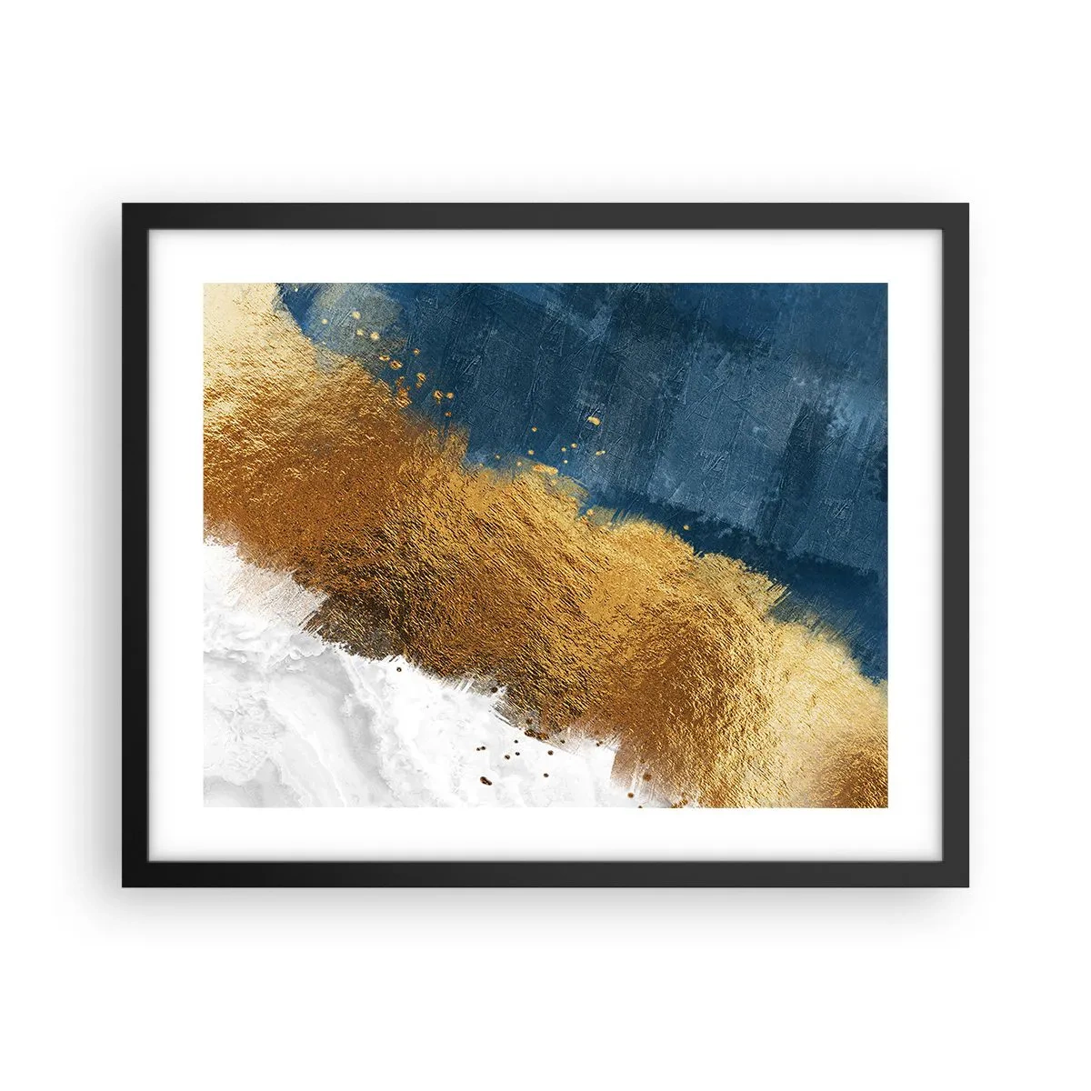 Affiche dans un cadre noir - Poster - Les couleurs de l’été - 50x40 cm