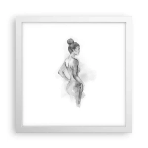 Affiche dans un cadre blanc - Poster - Belle comme une peinture - 30x30 cm