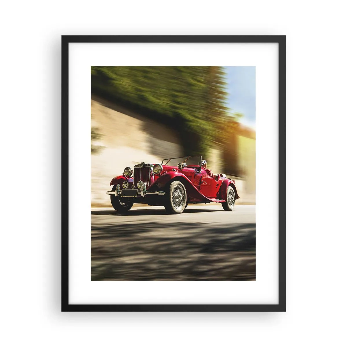 Affiche dans un cadre noir - Poster - Plus belle que Nike de Samothrace - 40x50 cm