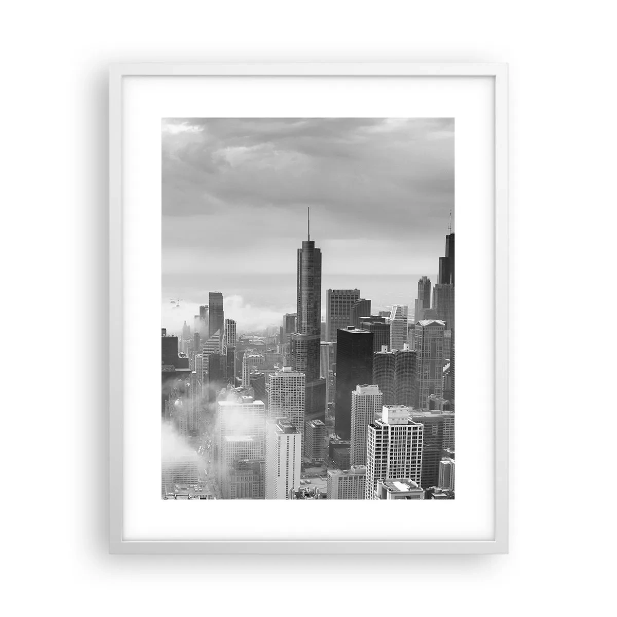 Affiche dans un cadre blanc - Poster - Paysage américain - 40x50 cm