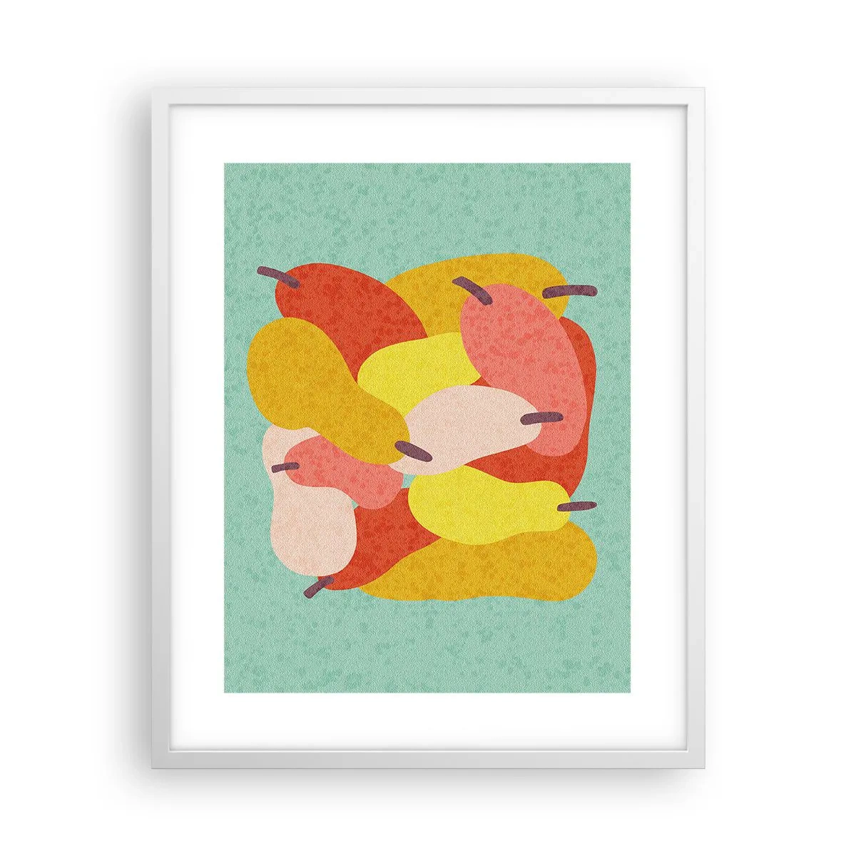 Affiche dans un cadre blanc - Poster - Essayez le soleil d'été - 40x50 cm