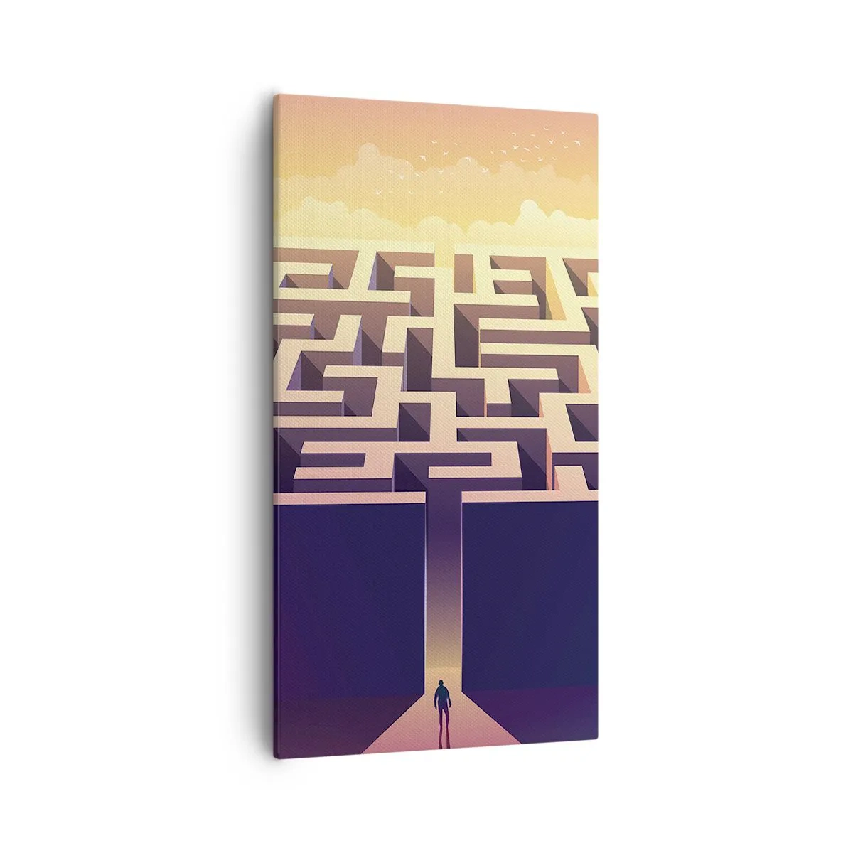 Impression sur toile - Image sur toile - Le temps de la décision - 55x100 cm