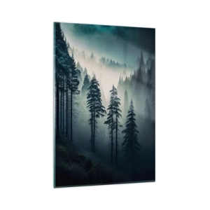 Impression sur verre - Image sur verre - Matin de montagne - 80x120 cm