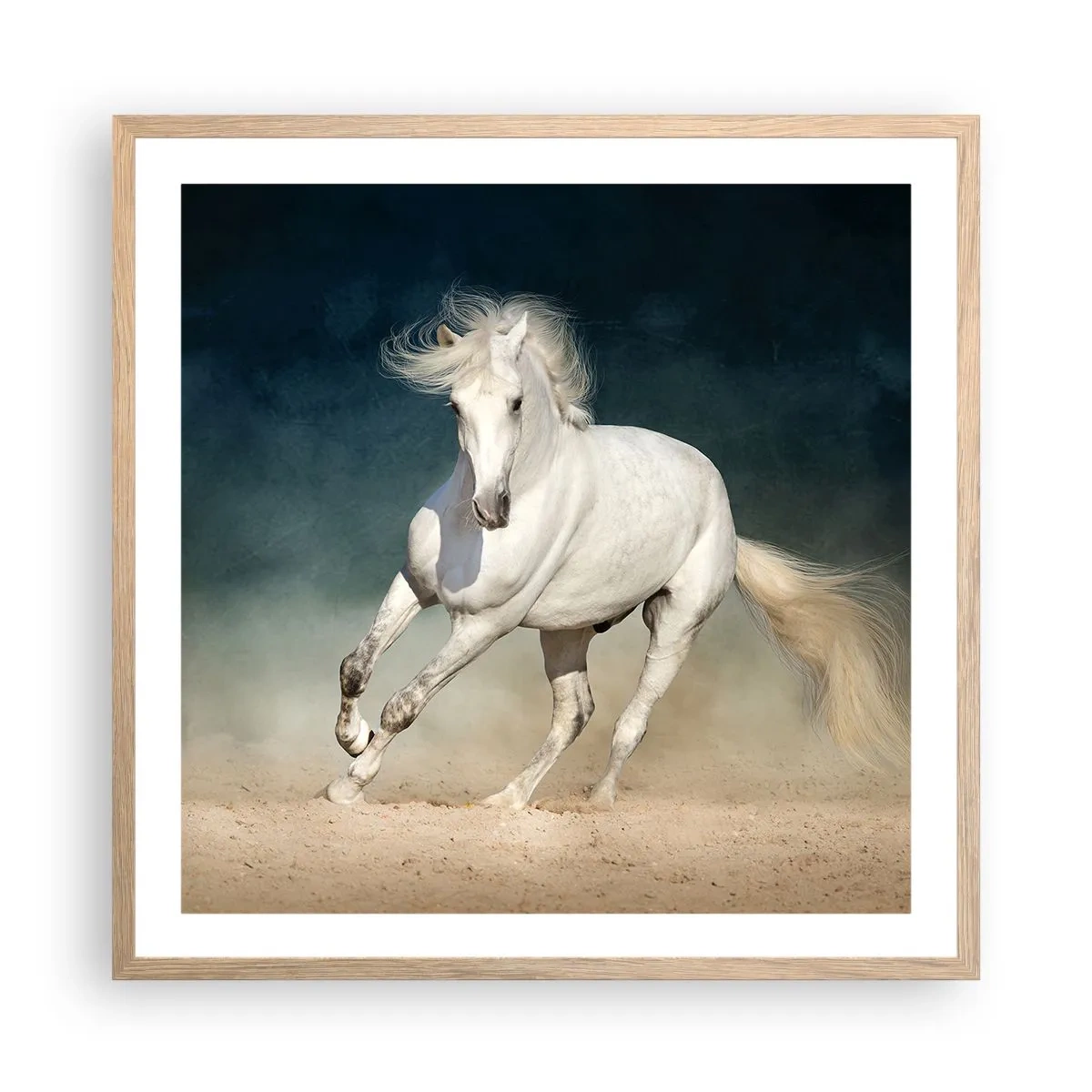 Affiche dans un chêne clair - Poster - La liberté à l'état pur - 60x60 cm