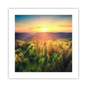 Affiche - Poster - Monts et sommets - 40x40 cm