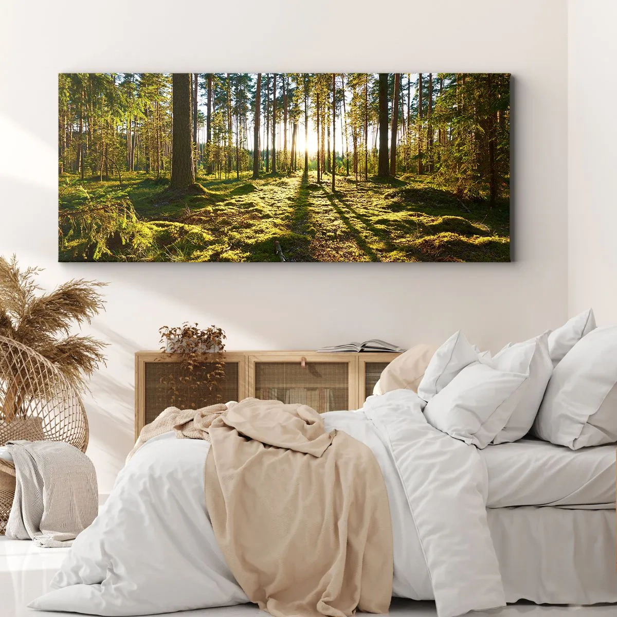 Impression sur toile - Image sur toile - … Derrière les sept forêts - 90x30 cm