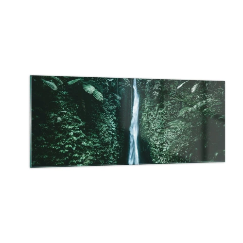 Impression sur verre - Image sur verre - Fontaine tropicale - 100x40 cm