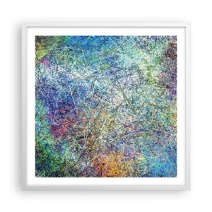 Affiche dans un cadre blanc - Poster - Ce n'est pas si simple - 60x60 cm