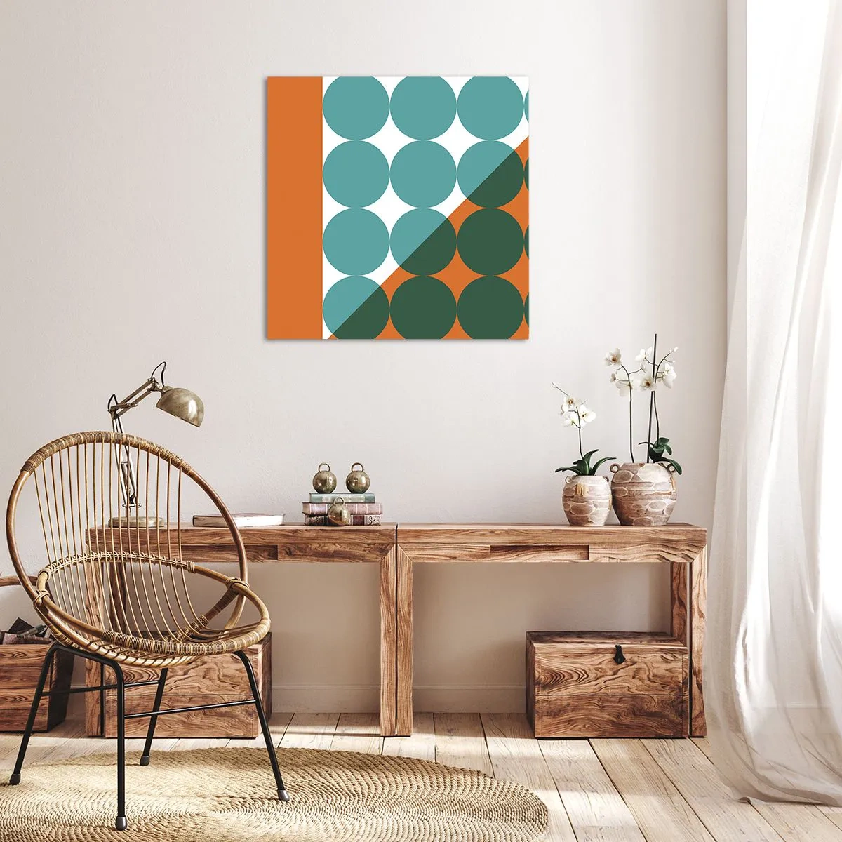 Impression sur toile - Image sur toile - En haut et en diagonale - 30x30 cm