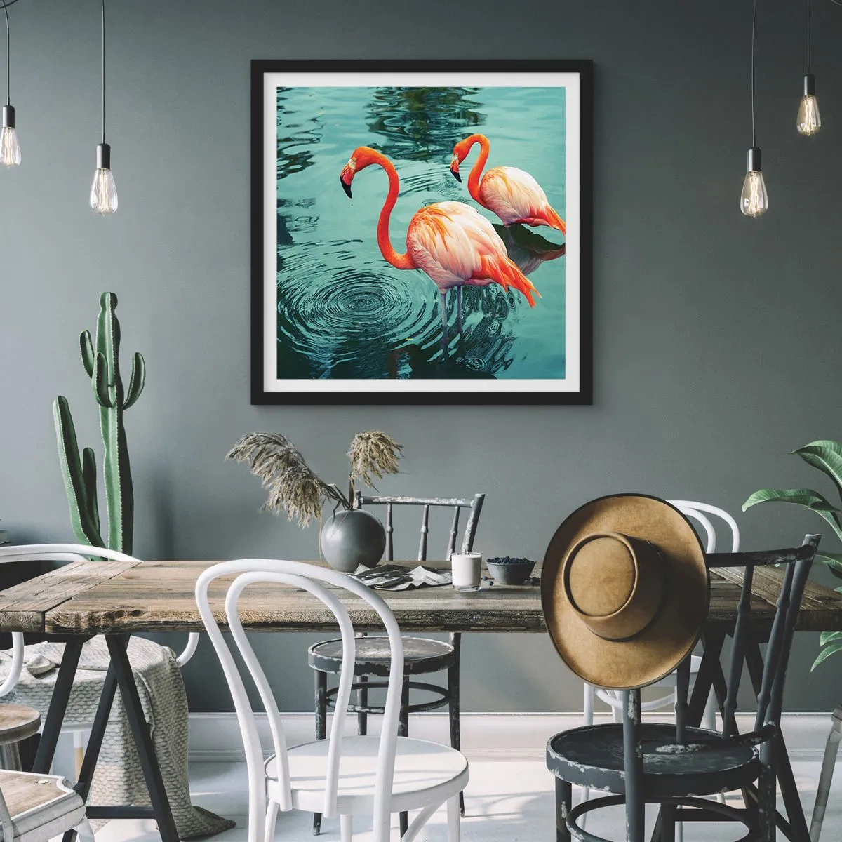 Affiche dans un cadre noir - Poster - Nous sommes à la mode maintenant - 50x50 cm