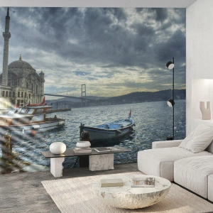 Papier Peint Autocollant Deluxe Sticker - Aux confins des mondes - Ville, Istanbul, Turquie - 100x70 cm