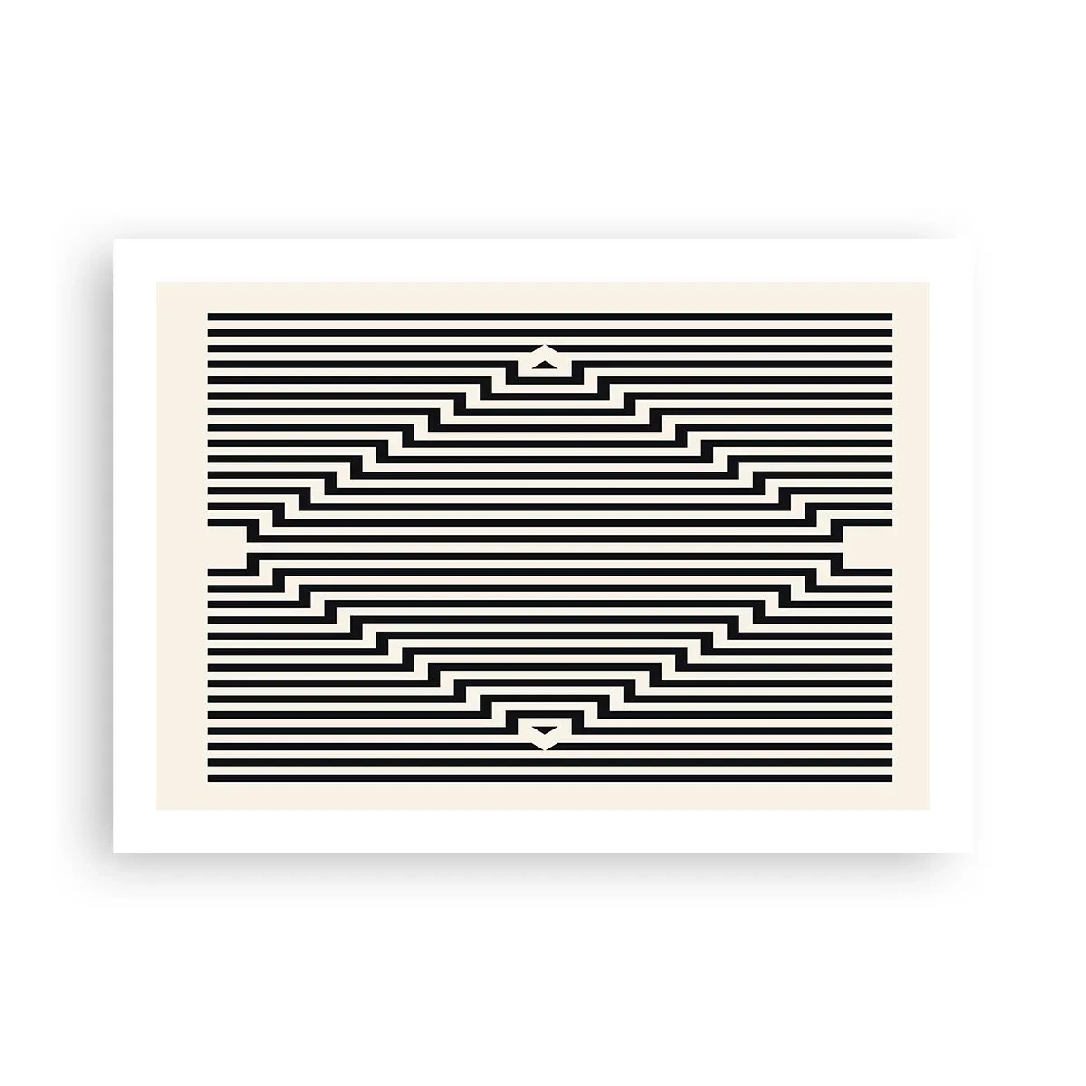 Affiche - Poster - Illusion géométrique - 70x50 cm