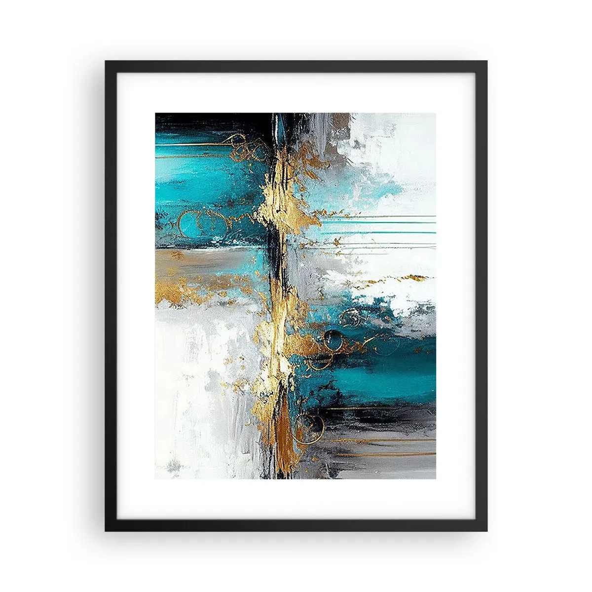 Affiche dans un cadre noir - Poster - Tout coule - 40x50 cm