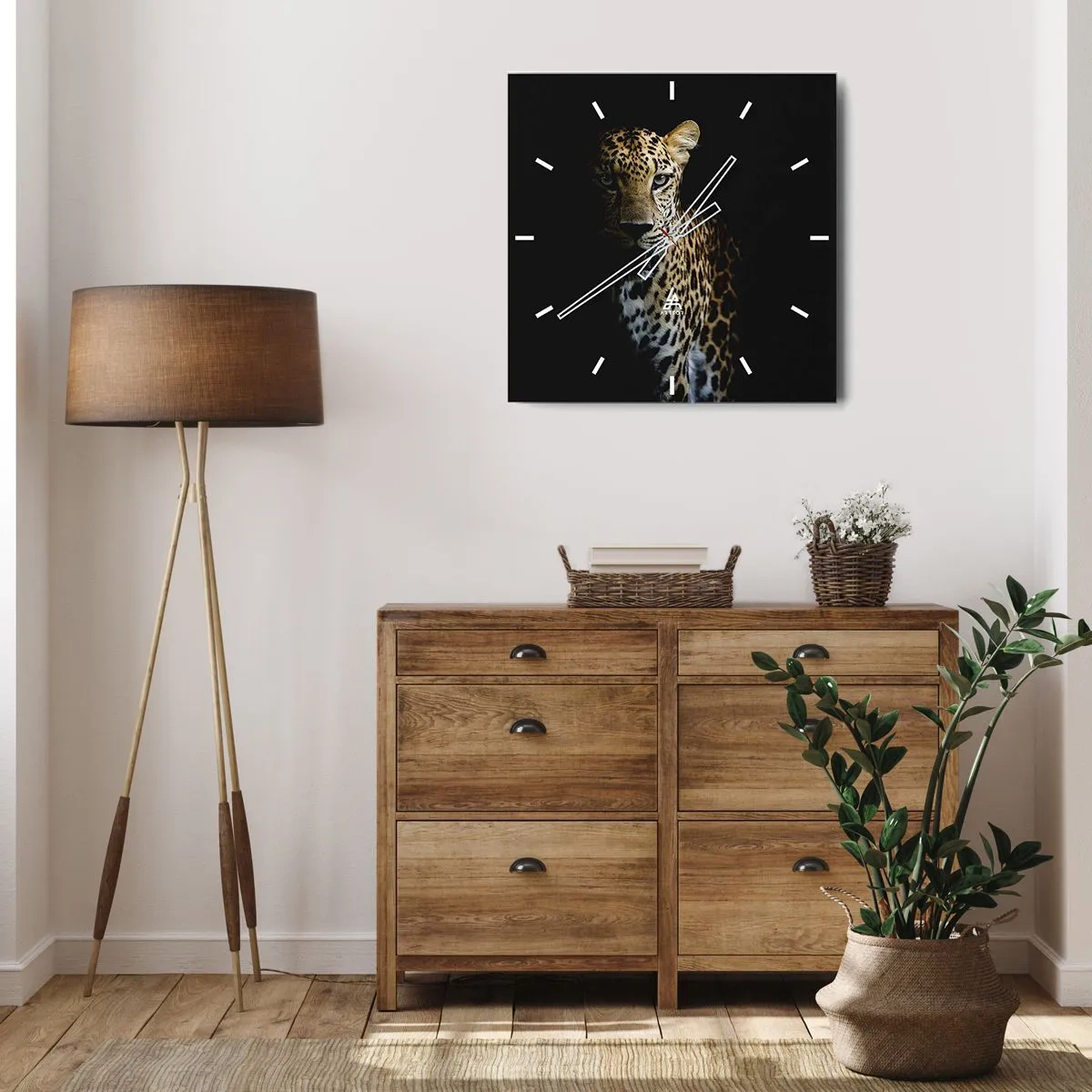 Horloge murale - Pendule murale - Beauté sombre - 30x30 cm