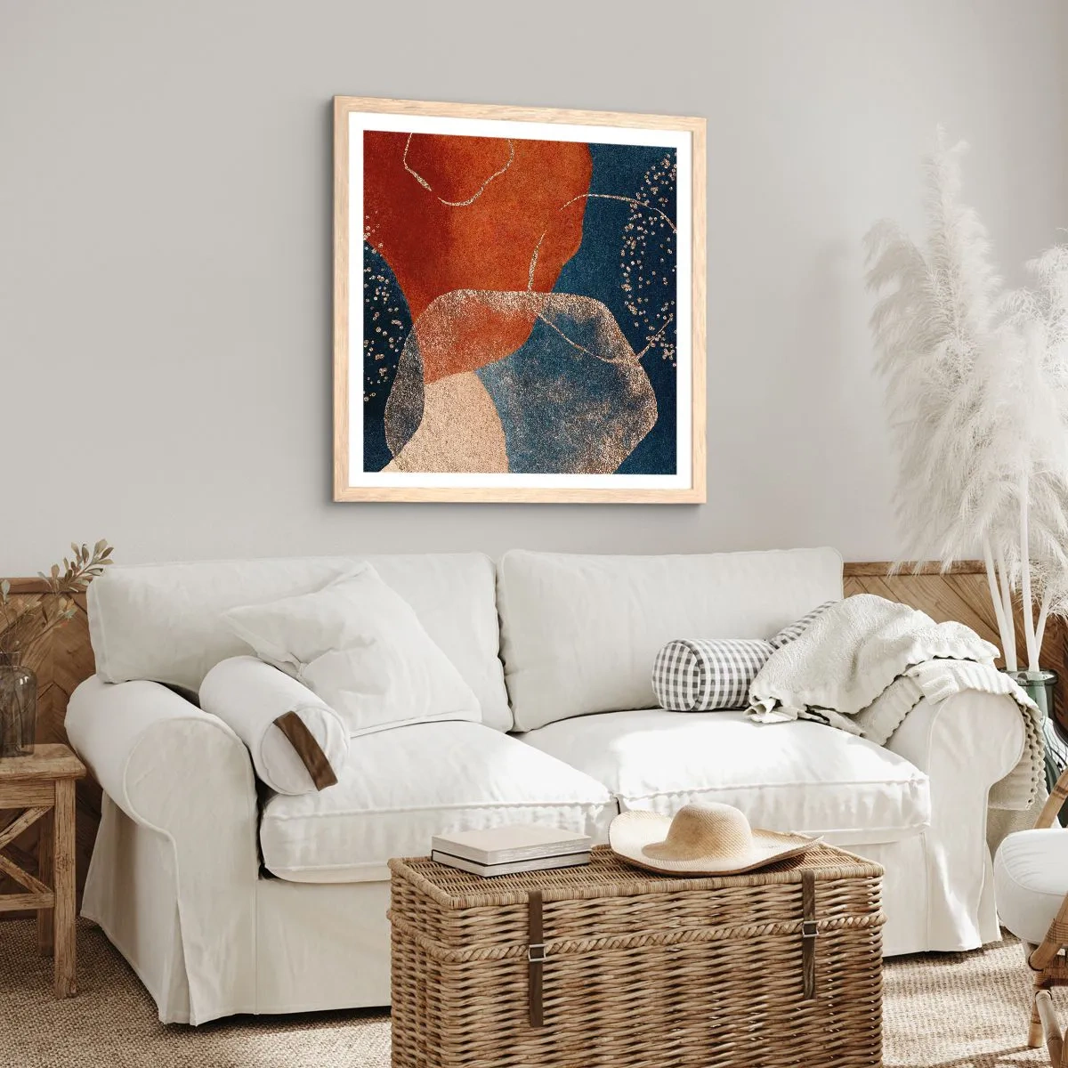 Affiche dans un chêne clair - Poster - La légèreté de l'être - 40x40 cm