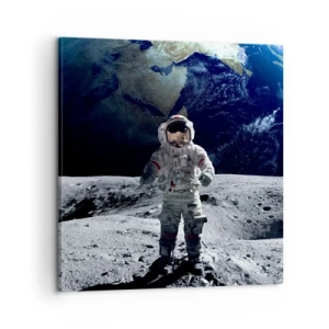 Impression sur toile - Image sur toile - Salutations de la lune - 60x60 cm