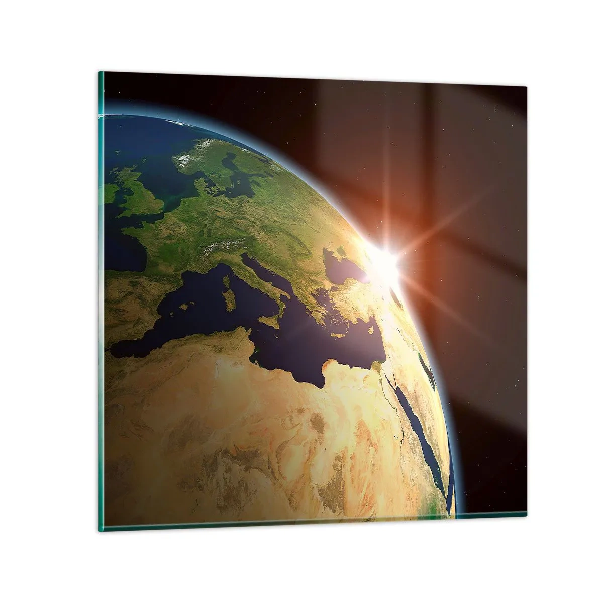 Impression sur verre - Image sur verre - Lever de soleil - 60x60 cm