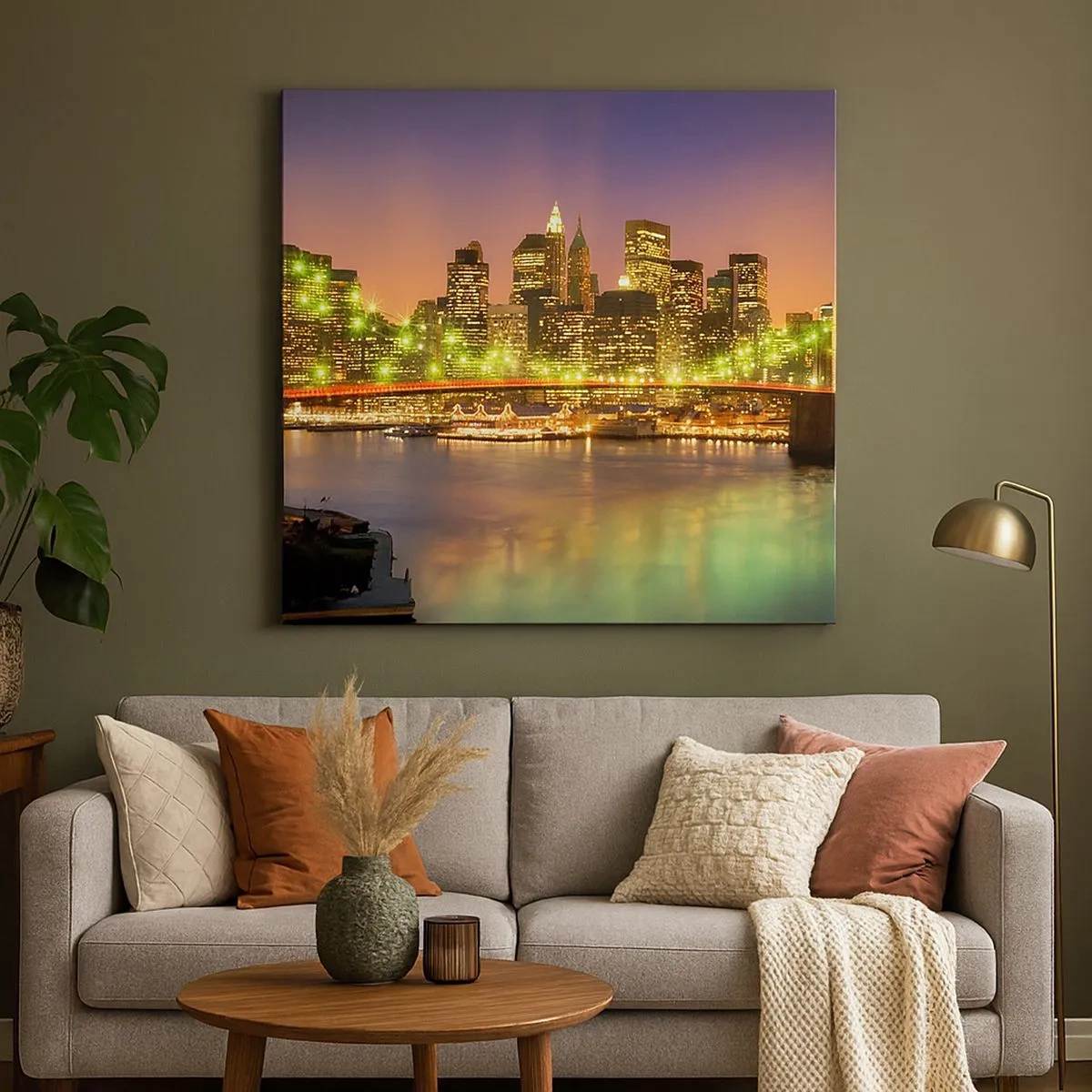 Impression sur toile - Image sur toile - Ici la lumière ne s'éteint jamais - 30x30 cm