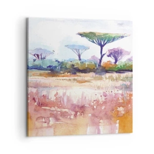 Impression sur toile - Image sur toile - Couleurs de savane - 60x60 cm