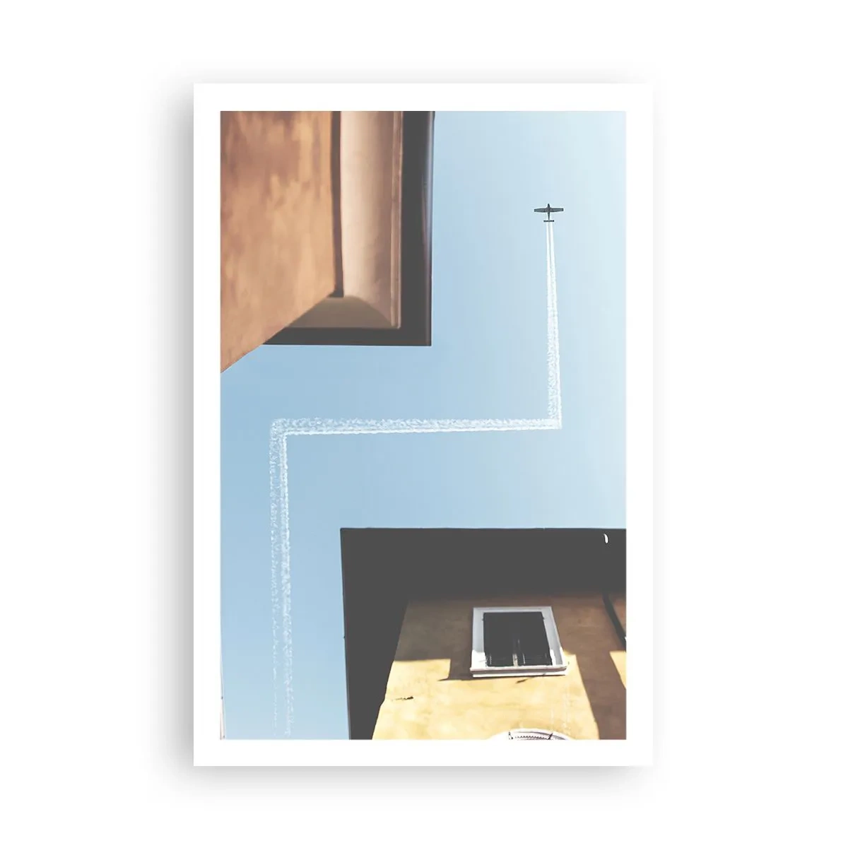 Affiche - Poster - Au-dessus du labyrinthe de la ville - 61x91 cm