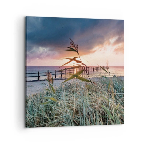 Impression sur toile - Image sur toile - Ça ne passe pas avec le vent - 60x60 cm