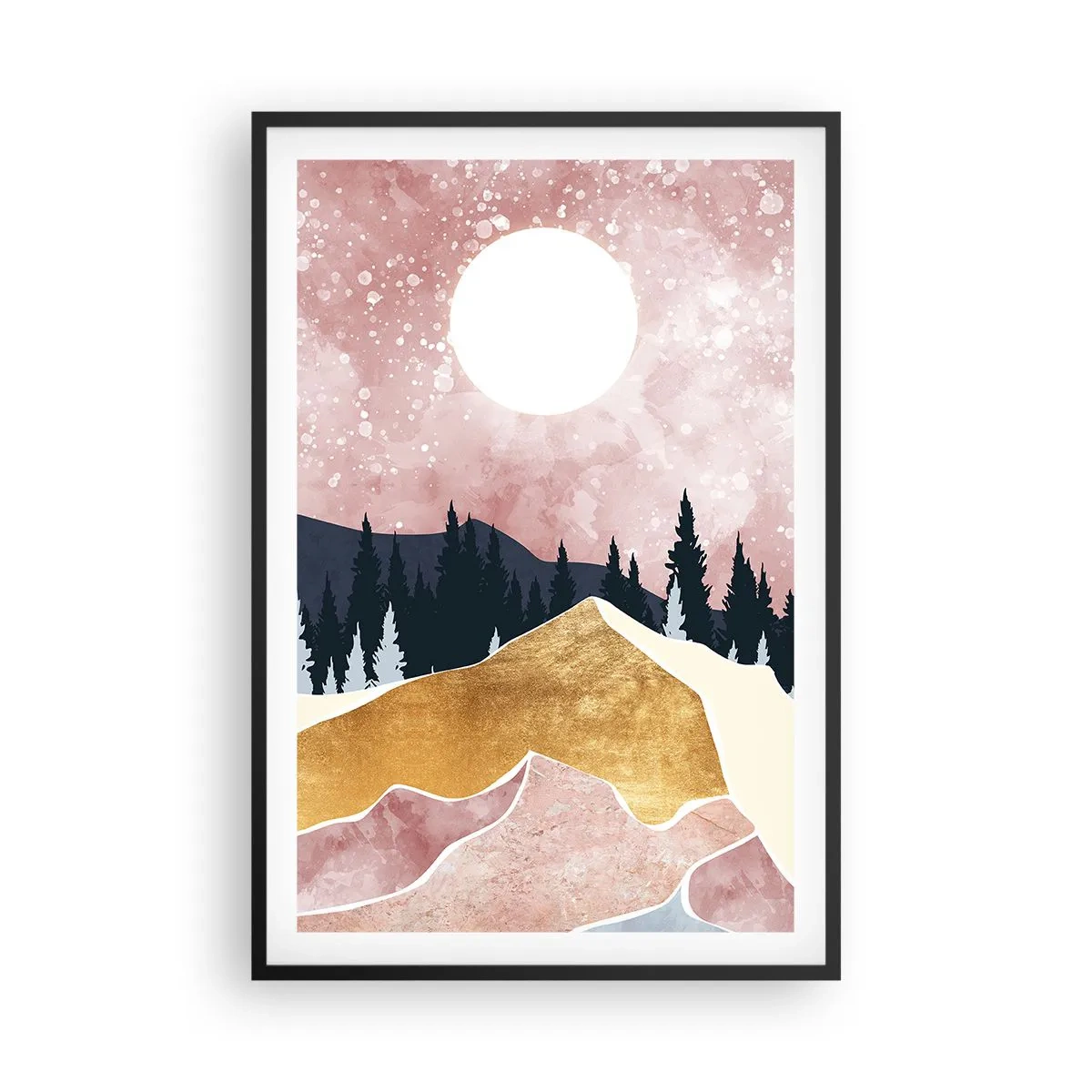 Affiche dans un cadre noir - Poster - Gardien de la nuit - 61x91 cm