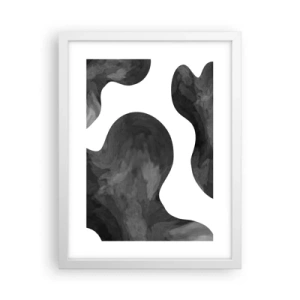 Affiche dans un cadre blanc - Poster - La route du lait - 30x40 cm