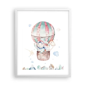 Affiche dans un cadre blanc - Poster - Nous serons de retour bientôt! - 40x50 cm