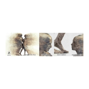 Échantillon de Papier Peint Premium Canvas - Ils sont sortis de la poussière pour aimer - Abstraction, Femme et Homme, Amour - 100x30 cm