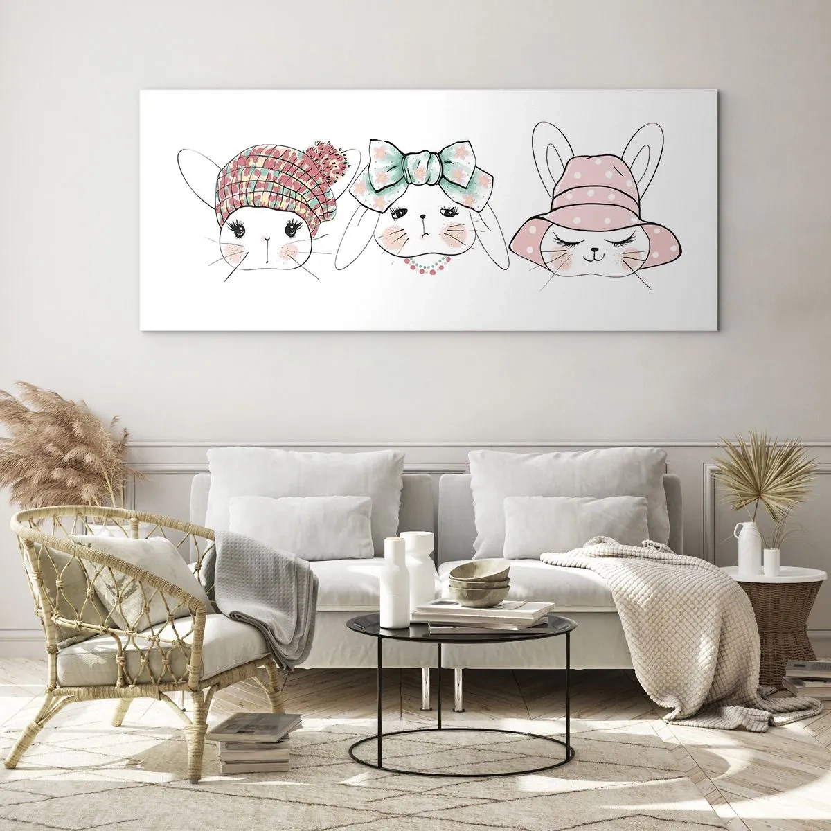 Impression sur verre - Image sur verre - Pensif, triste, satisfait - 90x30 cm