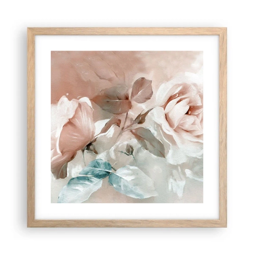Affiche dans un chêne clair - Poster - L'esprit du romantisme - 40x40 cm